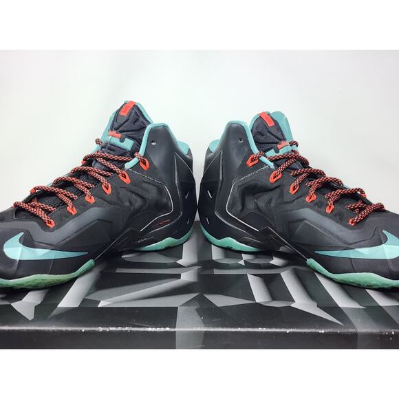 Nike LeBron 11 DIFFUSED JADE 616175-004 Size 11 WORN - Picture 6 of 8